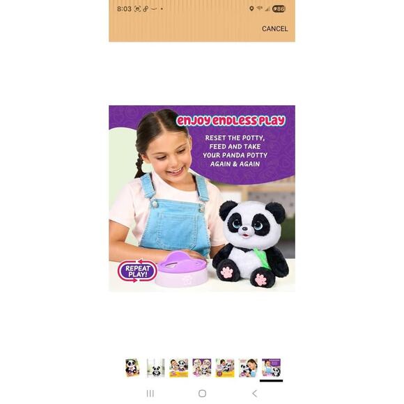 NIB Little Live Pets My Baby Talking Panda ChuChu with 50+ Sounds - Picture 7 of 9